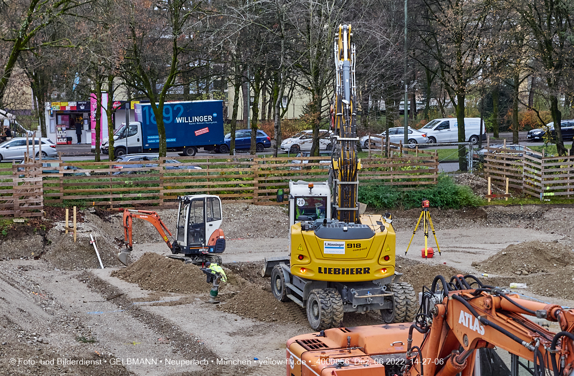 07.12.2022 - Baustelle an der Quiddestraße Haus für Kinder in Neuperlach
